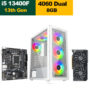 Customised Gaming i5-13400F, H610 Motherboard, 16GB RAM DDR4, 1TB SSD NVME, RTX 4060 8GB VGA, 750 Watt PSU, Twisted Minds Manic Shooter 03 Mid Case, Windows 11 Pro Licence