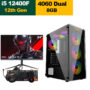 Customised Gaming i5-12400F, H610 Motherboard, 16GB RAM DDR4, 1TB SSD NVME, RTX 4060 8GB VGA, 750 Watt PSU, Twisted Minds Manic Shooter 03 Mid Case, Windows 10 Pro Licence + Haing Monitor 24" 165Hz 1Ms Full HD + GameOn Keyboard, Mouse, Headset, Mousepad