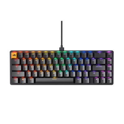 Glorious GMMK2 Compact 65% Modular Mechanical Gaming Keyboard Pre-Built Edition – Black