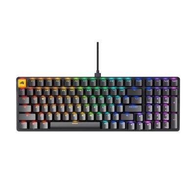 Glorious GMMK2 Full Size 96% Pre-Built Edition Modular Wired Mechanical Keyboard – Black