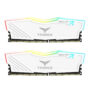 TeamGroup T-Force DELTA RGB 32GB (2x16GB) DDR4 3600MHz CL18 Memory Kit - White