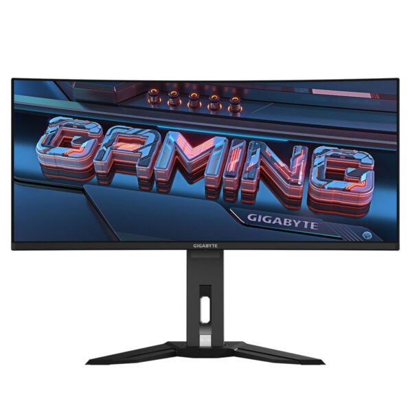 GIGABYTE MO34WQC2 - 34 Inch WQHD 240Hz HDMI 2.1 QD-OLED Curved Gaming Monitor - Black