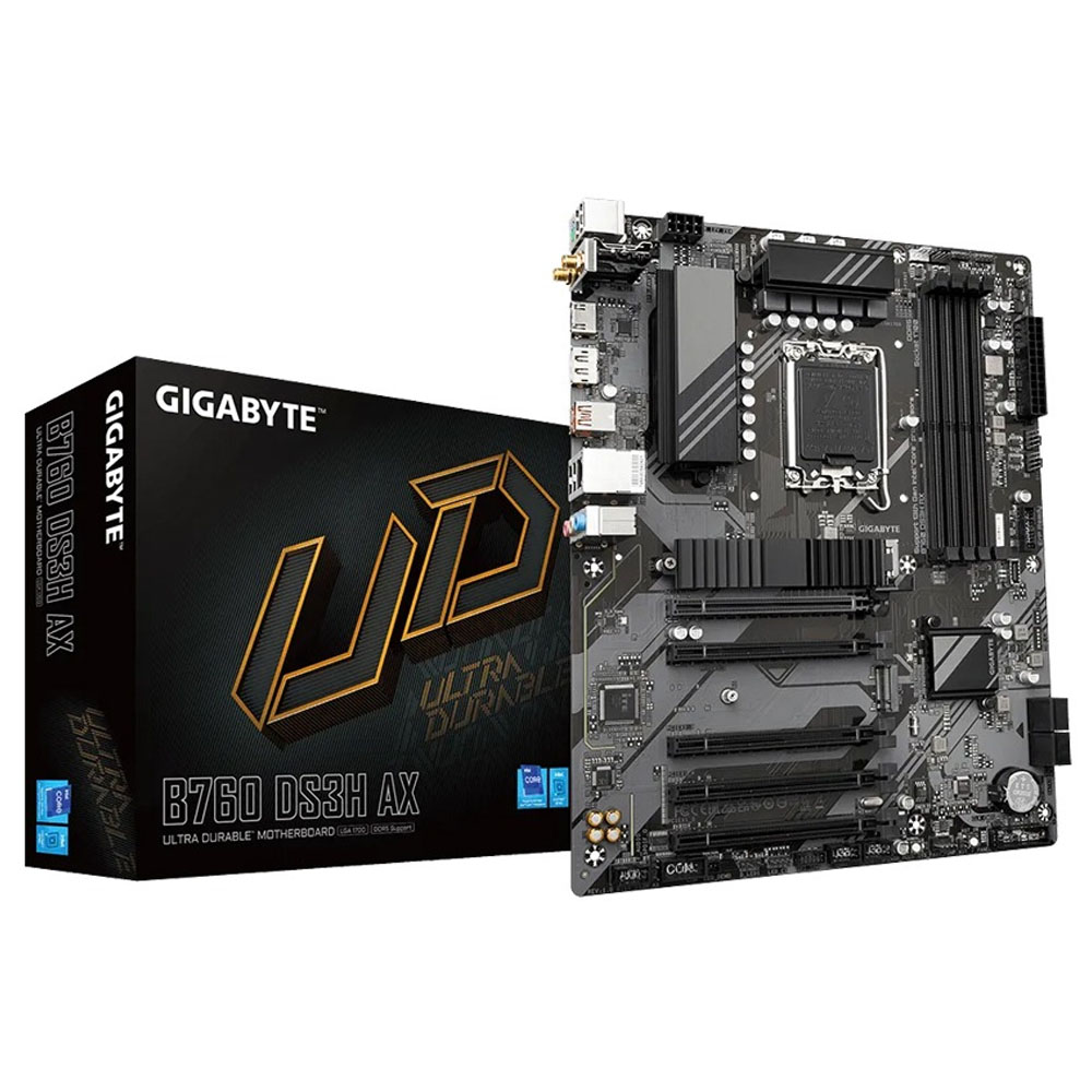 GigaByte Intel B760 DS3H AX DDR5, LGA1700, Intel Wi-Fi 6E Motherboard