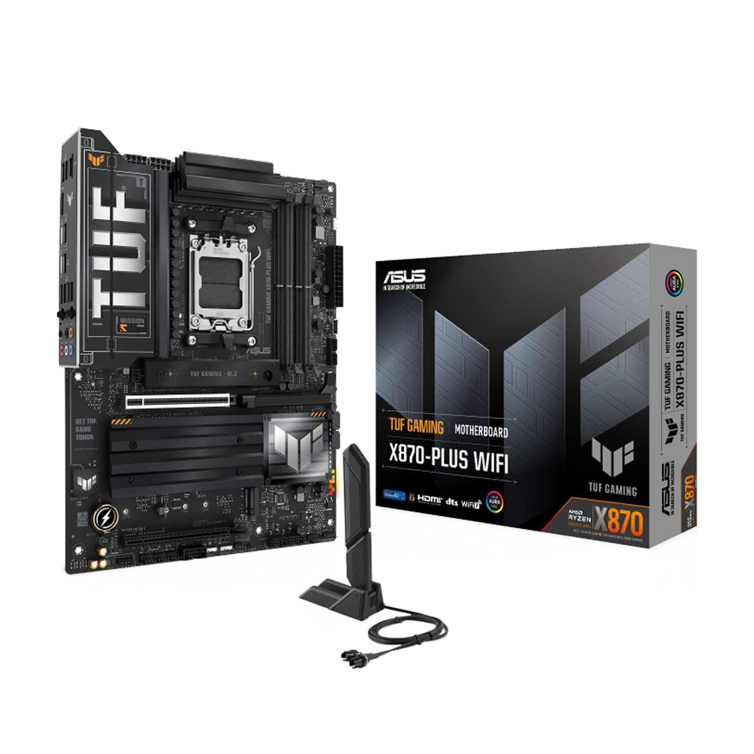 ASUS TUF GAMING X870-PLUS WIFI AM5 DDR5 ATX Motherboard – Black