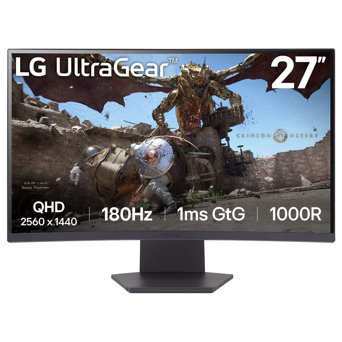 LG Ultragear 27″ 2K 180Hz 1ms VA Panel 1000R Curved Gaming Monitor