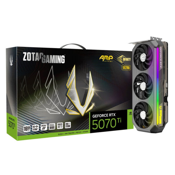 Zotac Gaming GeForce RTX 5070 Ti AMP Extreme Infinity Ultra 16GB Graphic Card - Black