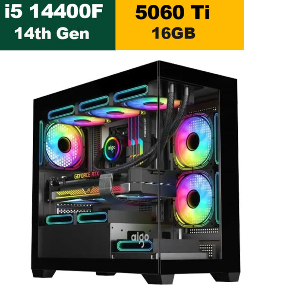 Gaming PC, i5-14400F,, RTX 5060 8GB, 16GB, 1TB M.2 Nvme