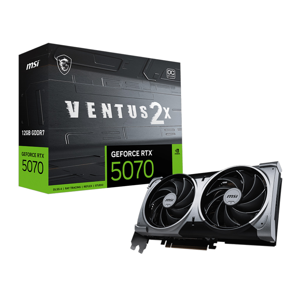 MSI GeForce RTX 5070 12G VENTUS 2X OC Graphic...
