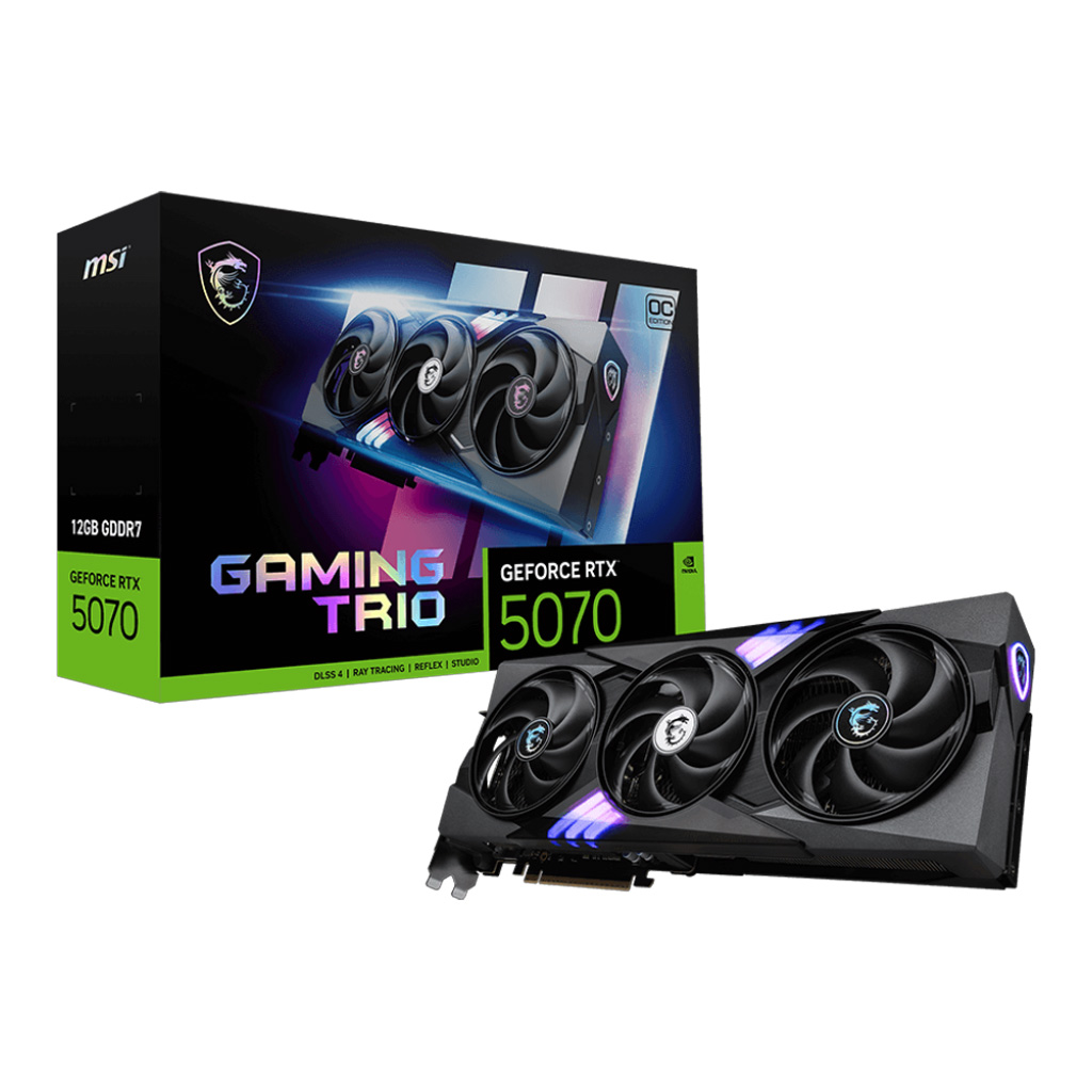 MSI GeForce RTX 5070 12G GAMING TRIO OC Graphic...