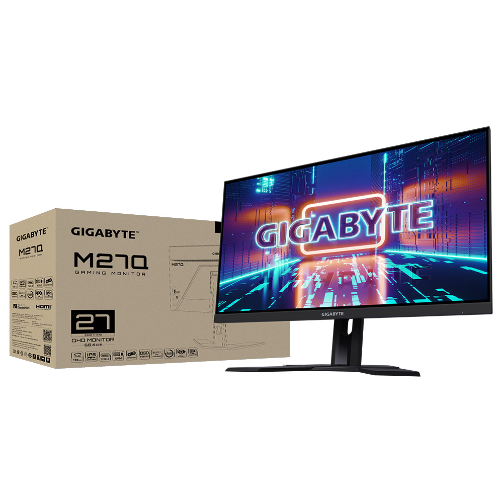 GIGABYTE M27Q 27" 2K, 170Hz, 0.5Ms, HDMI 2.0 Gaming Monitor - Black - Image 6